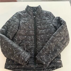 Kerrits Black Equestrian Jacket with Horse Design